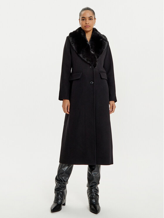 MICHAEL Michael Kors MICHAEL Michael Kors Palton de lână 77B6781M12 Negru Regular Fit