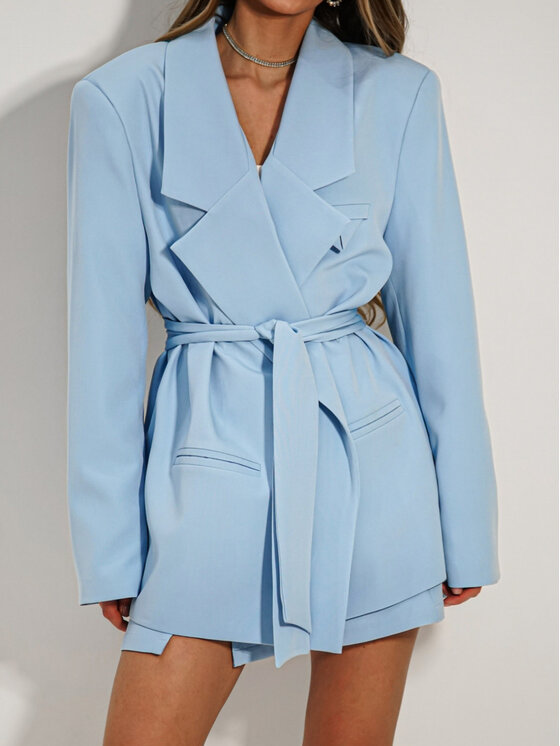 LilaLou LilaLou Marynarka About You Niebieski jasny Oversize