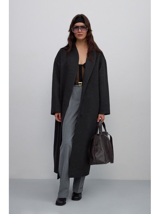 Estro Estro Cappotto ER00117913 Grigio Loose Fit