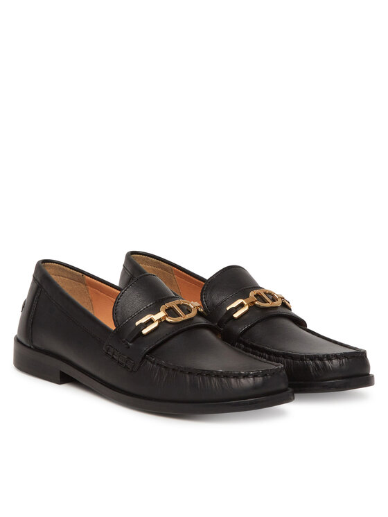 TWINSET TWINSET Μοκασίνια 251TCP130 Μαύρο