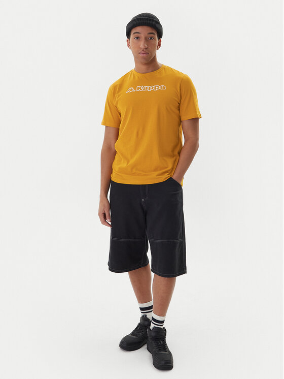 Kappa Kappa T-shirt Feddu 311H7HW Žuta Regular Fit