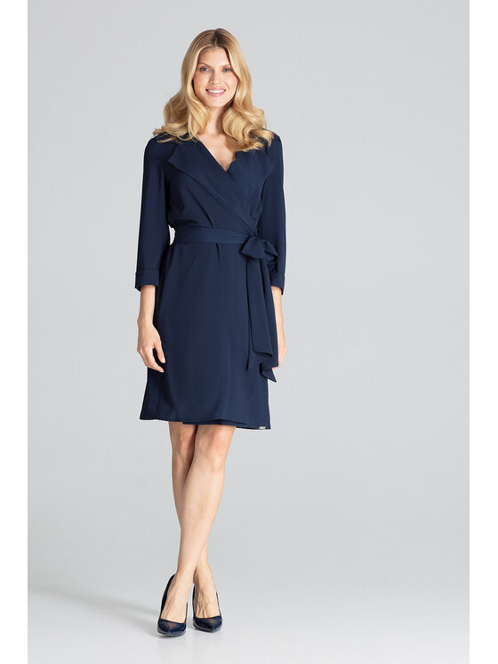 FIGL FIGL Vestito da giorno M680 Blu scuro Regular Fit