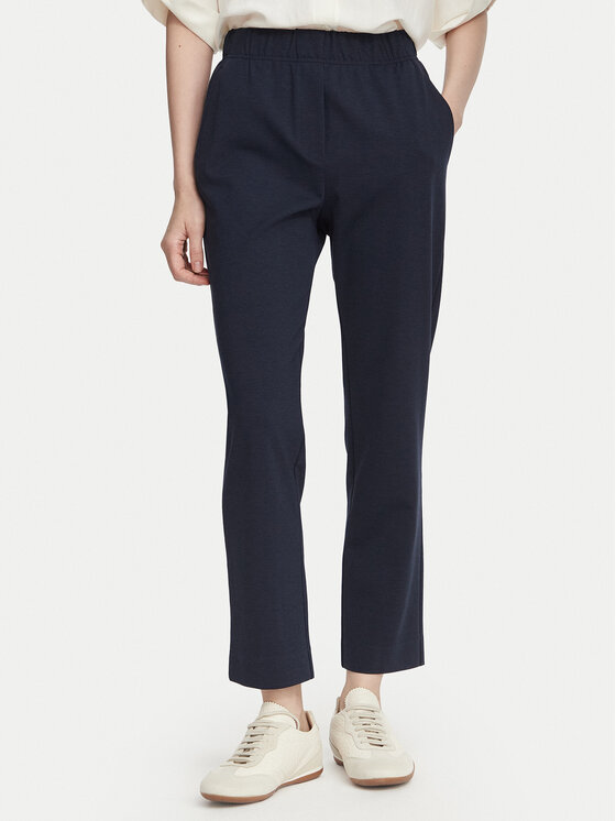 Weekend Max Mara Pantaloni din material Elfo 2625786011 Bleumarin Regular Fit