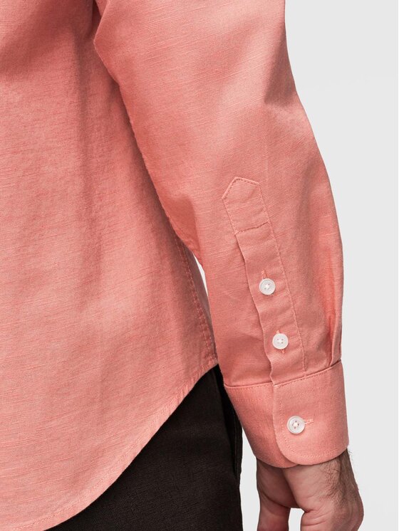 Ombre Ombre Koszula K704 Różowy Regular Fit