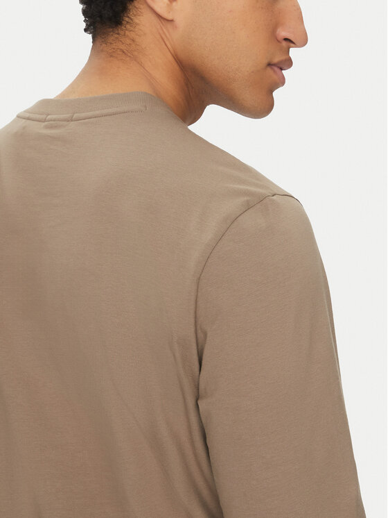BOSS BOSS Majica dugih rukava 50506365 Bež Regular Fit