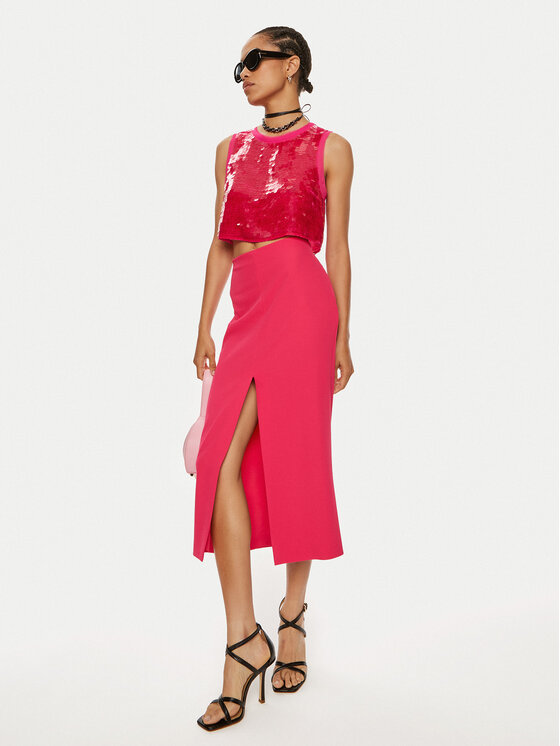 Patrizia Pepe Patrizia Pepe Bluza 8C0713 A455 M513 Roza Slim Fit