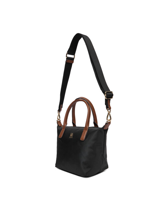 Tommy Hilfiger Tommy Hilfiger Geantă Popette Mini Tote AW0AW17709 Negru