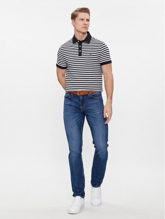 Tommy Hilfiger Tommy Hilfiger Polokošeľa 1985 MW0MW17771 Tmavomodrá Slim Fit