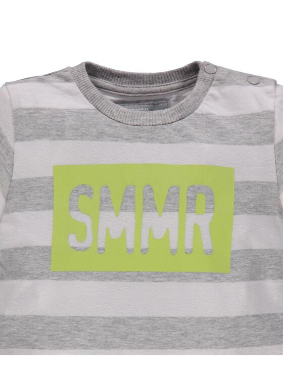 Kanz Kanz T-Shirt 1836921-8100 Szary Basic Fit