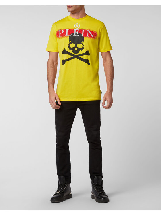 PHILIPP PLEIN PHILIPP PLEIN T-shirt 777 Giallo Regular Fit