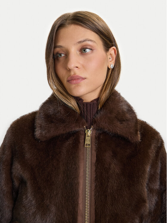 Rinascimento Rinascimento Pelzmantel CFC0122227003 Braun Regular Fit