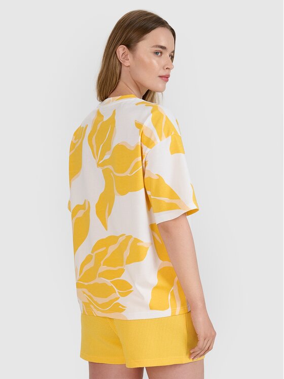 4F 4F T-Shirt 4FRSS25TTSHF2692-90A Έγχρωμο Oversize