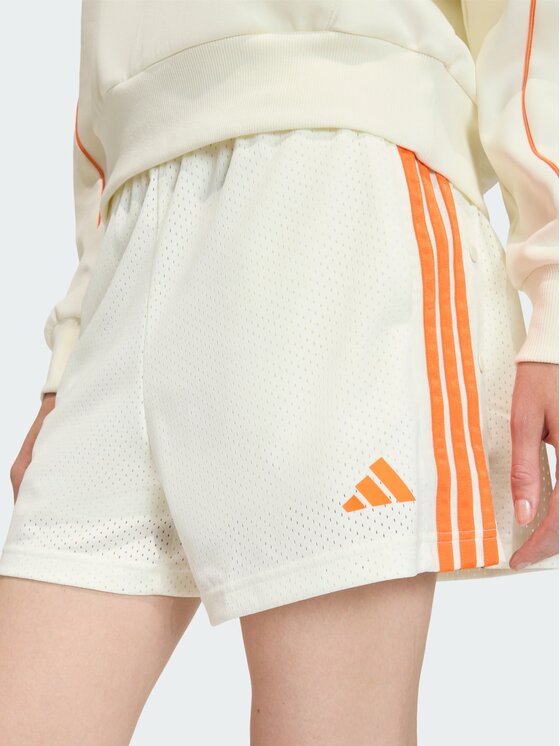 adidas adidas Szorty materiałowe 158962 Biały Loose Fit