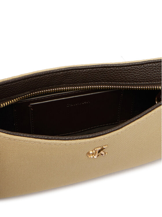 Calvin Klein Calvin Klein Borsetta Ck Canvas Small Shoulder Bag LV04F3347G Beige