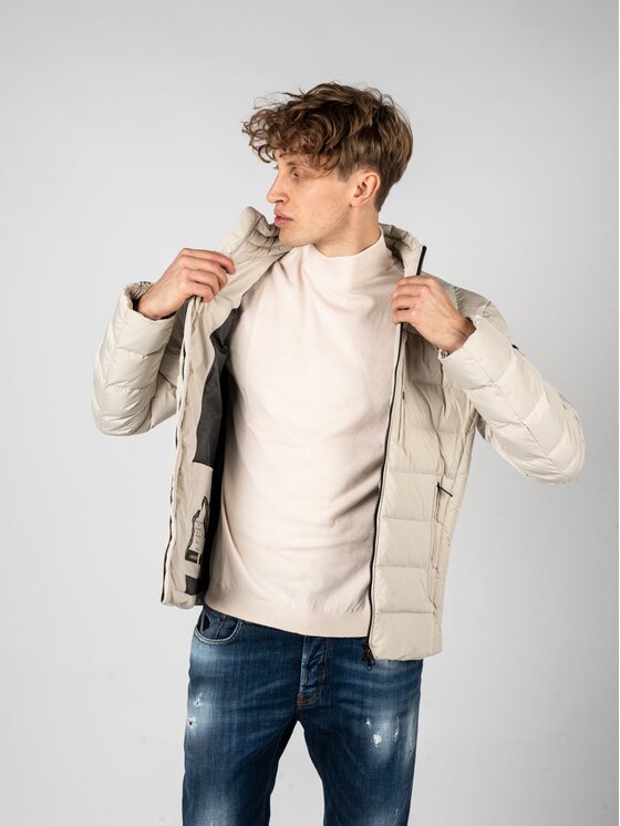 Geox Geox Bunda pro přechodné období M2628DT2941 Écru Regular Fit