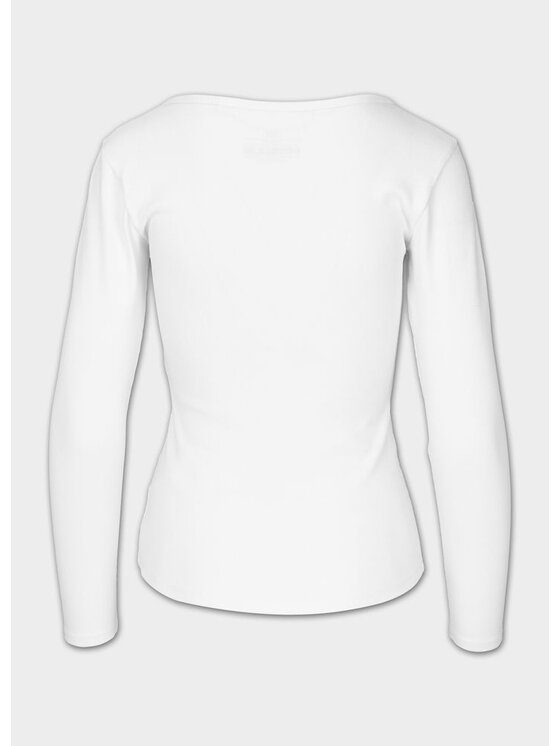 PITBULL PITBULL Longsleeve LAYLA Biały Regular Fit