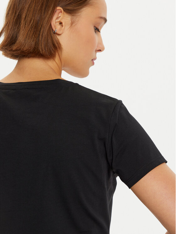 Liu Jo Sport Liu Jo Sport Marškinėliai TF4312 JS088 Juoda Regular Fit