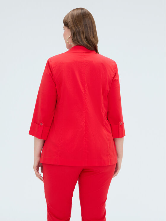 Fiorella Rubino Fiorella Rubino Marynarka Q034T100294N016 Czerwony A-Line Fit