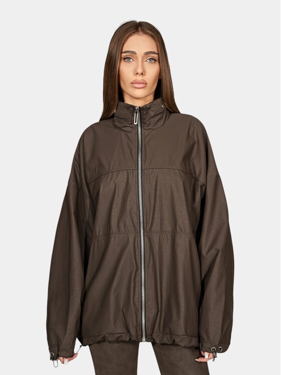 MADE BY SOCIETY MADE BY SOCIETY Kurtka anorak Terra - H27723 Czarny Basic Fit