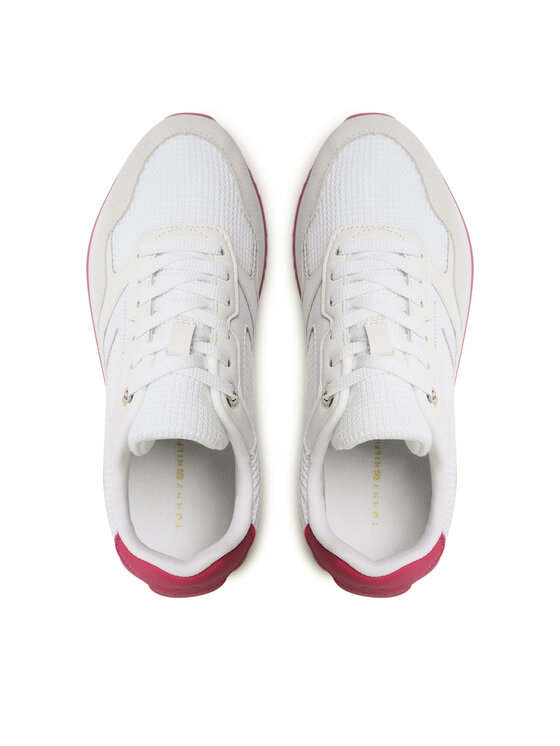 Tommy Hilfiger Tommy Hilfiger Snīkeri Essential Mesh Runner FW0FW07381 Balts