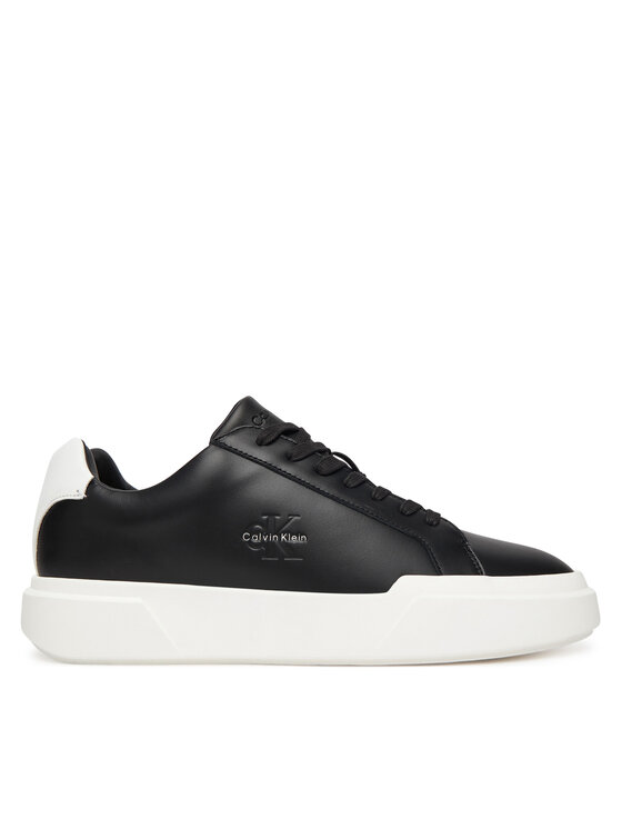 Calvin Klein Calvin Klein Sneakersy Chunky Cupsole Laceup Lth YM0YM01344 Černá