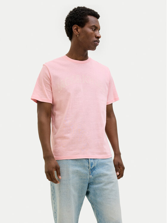 Jack & Jones Jack & Jones Póló Almeria 12276962 Rózsaszín Regular Fit