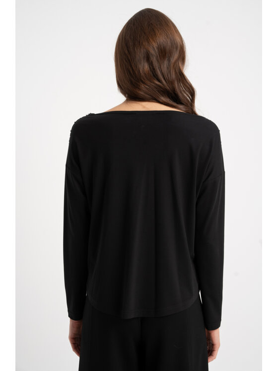 CLICK CLICK Μπλουζάκι 10-6967 Μαύρο Regular Fit