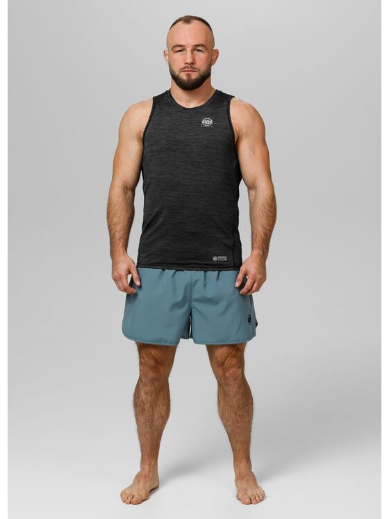 PITBULL PITBULL Tank top New Logo Szary Slim Fit