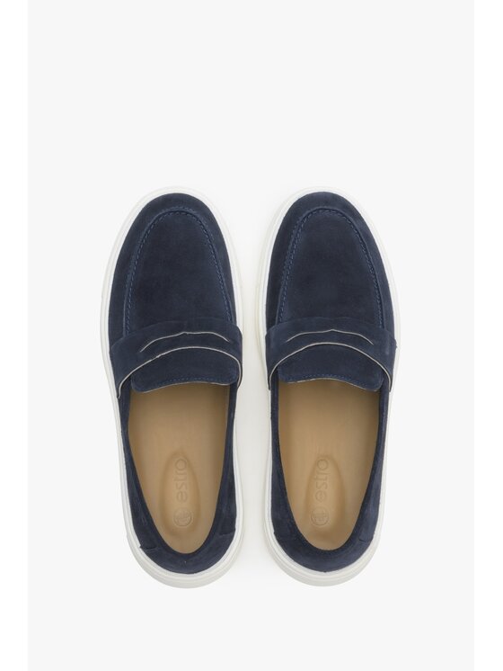 Estro Estro Μοκασίνια ER00114389 Σκούρο μπλε