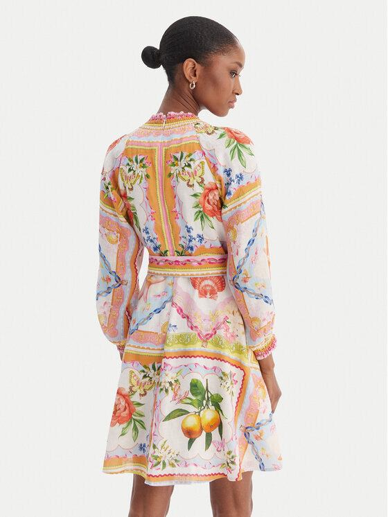 Hale Bob Hale Bob Poletna obleka with linen Lakelynn 5YXP674A Pisana Regular Fit