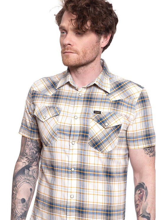 Lee Lee Camicia SS WESTERN Nero Regular Fit