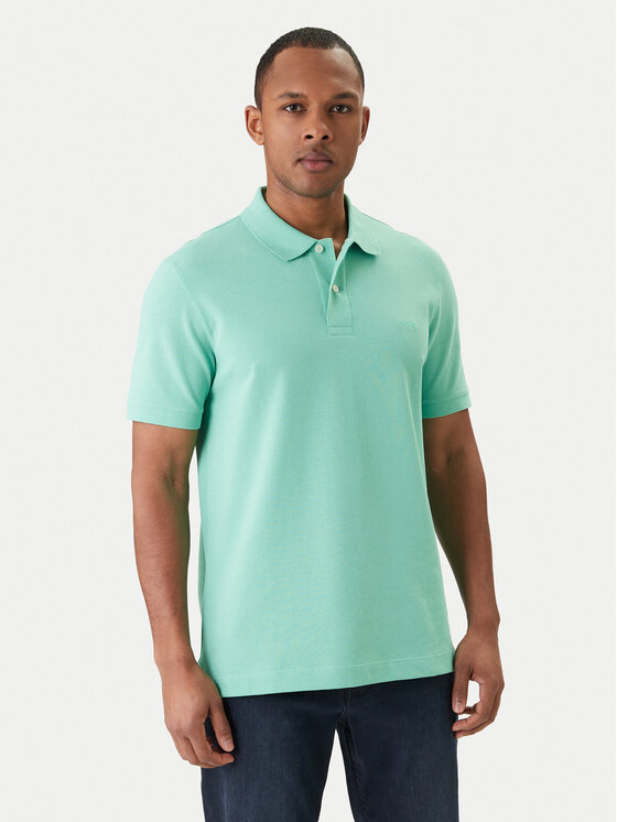 BOSS BOSS Polokošeľa Pallas 50553564 Zelená Regular Fit