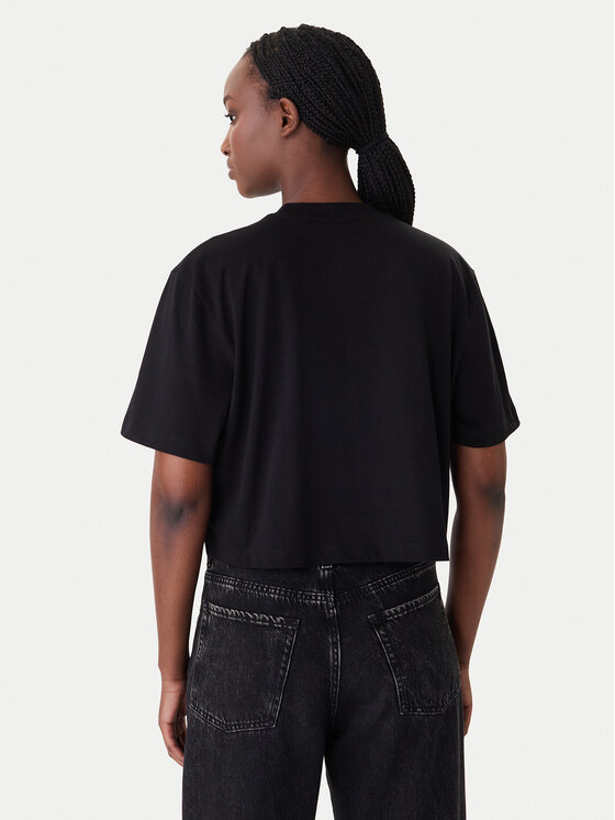 Karl Lagerfeld Jeans Karl Lagerfeld Jeans Tričko B1W17054 Čierna Relaxed Fit