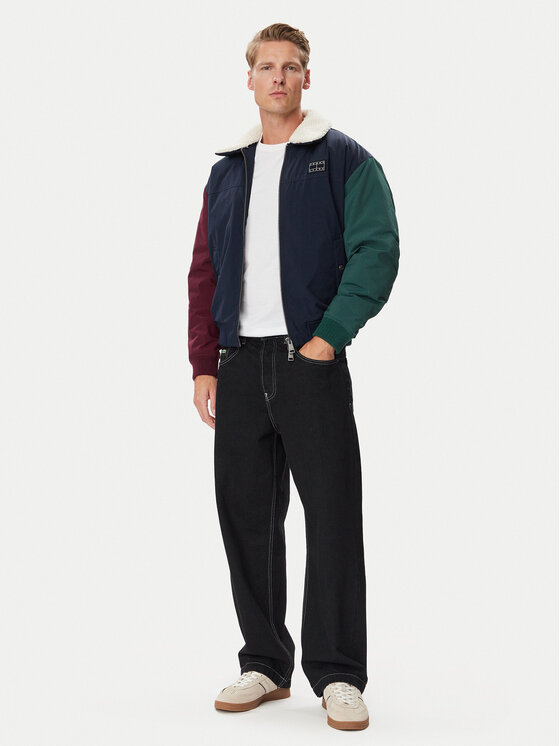 Tommy Jeans Tommy Jeans Prijelazna jakna Flag Aviator DM0DM23499 Tamnoplava Regular Fit