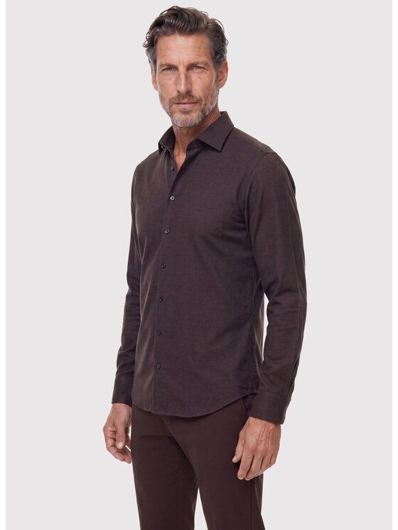 Pako Lorente Pako Lorente Koszula P26WP-1X-019 Brązowy Slim Fit