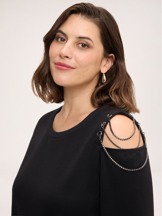 Fiorella Rubino Fiorella Rubino Bluza G863L009406N033 Czarny Regular Fit