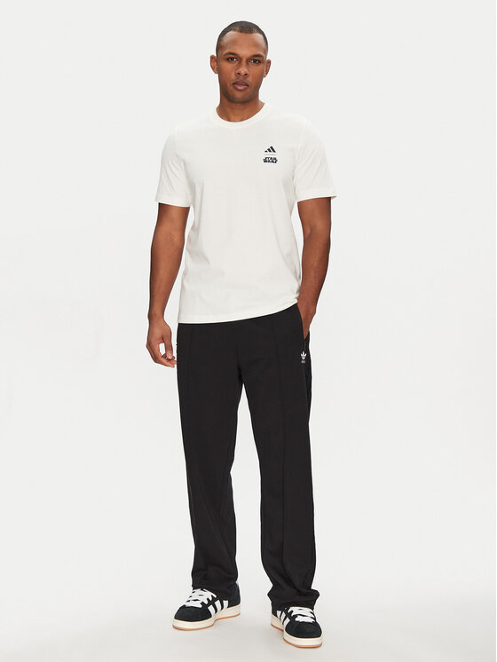 adidas adidas Tričko Star Wars The Mandalorian™ JI5715 Biela Regular Fit