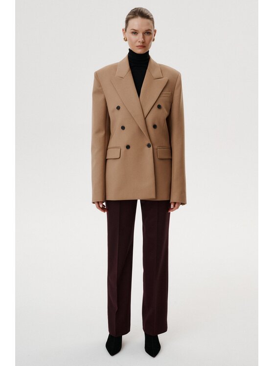 MARI PRETI MARI PRETI Giacca da abito Sovana Marrone Oversize