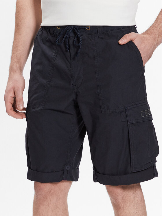 Aeronautica Militare Aeronautica Militare Pantaloncini di tessuto 231BE163CT3070 Blu scuro Regular Fit