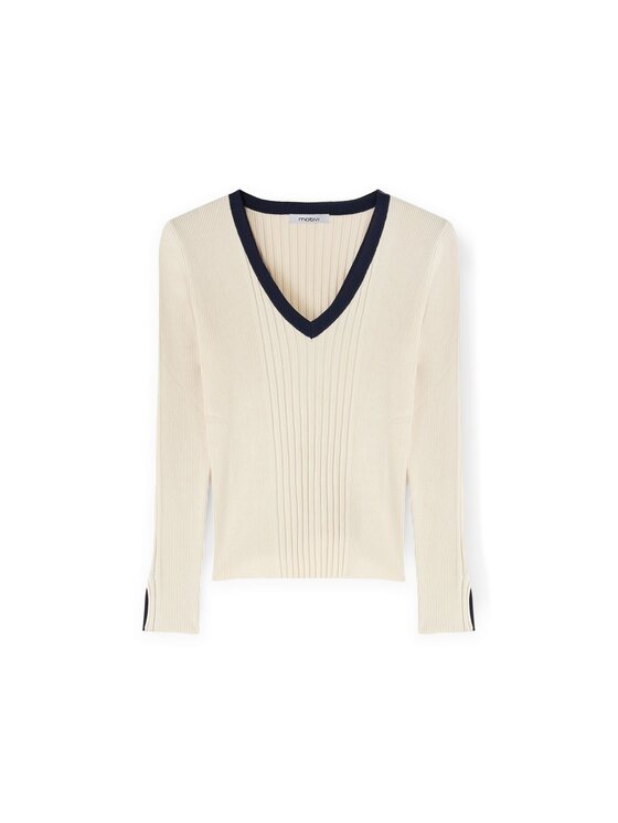 Motivi Motivi Maglione M358W003441N0S1 Bianco Slim Fit