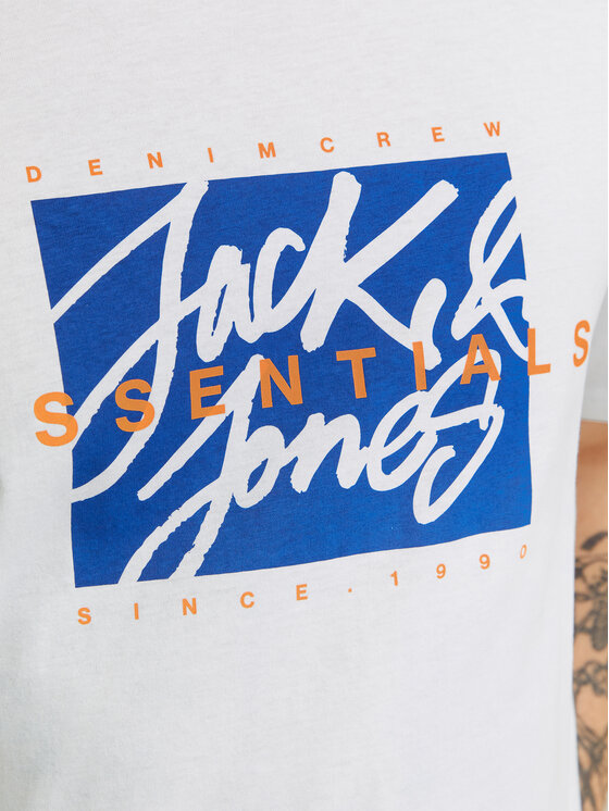 Jack&Jones Jack&Jones T-Shirt Colton 12268439 Biały Standard Fit