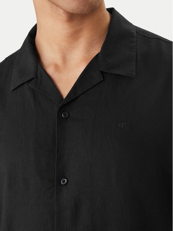 Calvin Klein Calvin Klein Koszula LV04LF137G Czarny Relaxed Fit