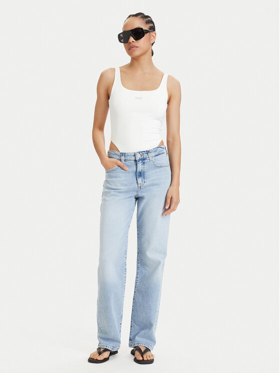 Tommy Jeans Tommy Jeans Bodi Metallic Logo DW0DW22311 Bela Slim Fit