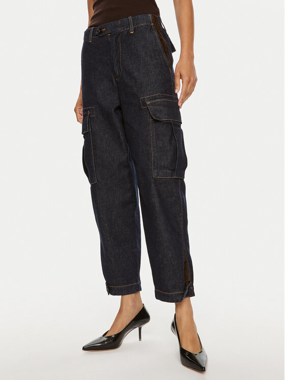 PINKO Pinko Jeansy Sonata 103856 A20N Tmavomodrá Wide Leg