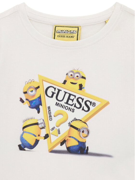 Guess Jeans Guess Jeans Marškinėliai K6YI28 K6650 Balta Regular Fit