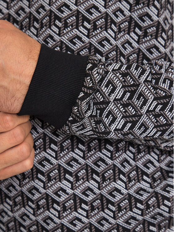 Guess Guess Džemperis M3YQ07 KBTO0 Melns Regular Fit