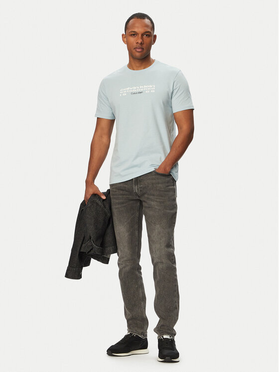 Calvin Klein Jeans Calvin Klein Jeans T-krekls SS 30s EU LV04RG800G Zils Regular Fit