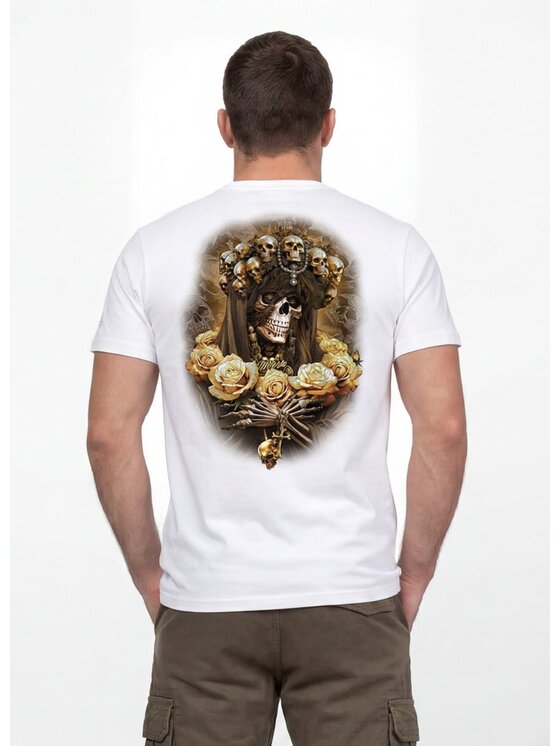 PITBULL PITBULL T-Shirt SANTA MUERTE 26 Biały Regular Fit