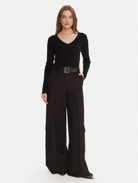 Kontatto Kontatto Sveter 3M0818C Čierna Slim Fit