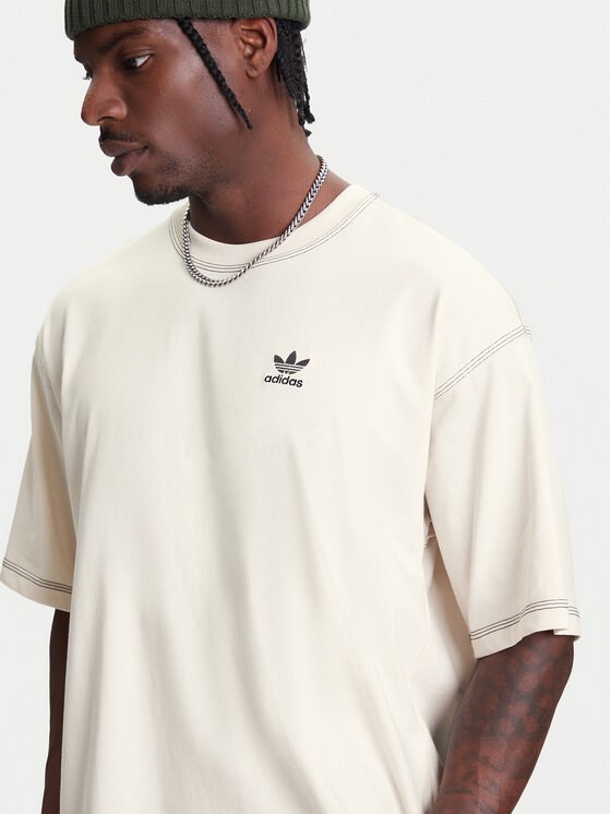 adidas adidas T-krekls Trefoil Essentials JW0970 Écru Regular Fit